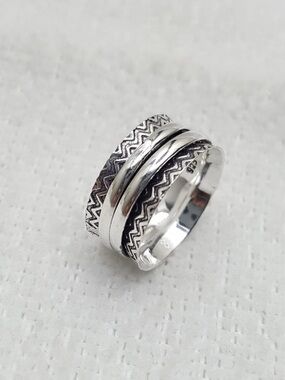925 Silver Spinner Ring Band